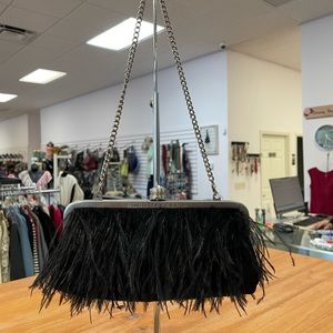 BCBGMaxazria Feather Evening bag